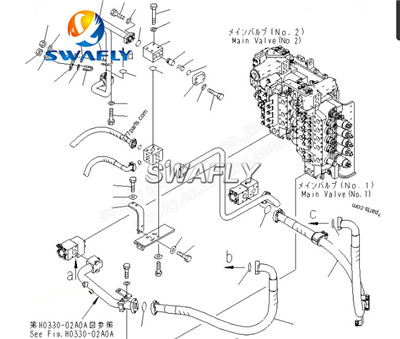 SWAFY कडून मूळ नूतनीकृत KOMATSU PC1250-8 मुख्य नियंत्रण वाल्व असेंब्ली सादर करत आहे